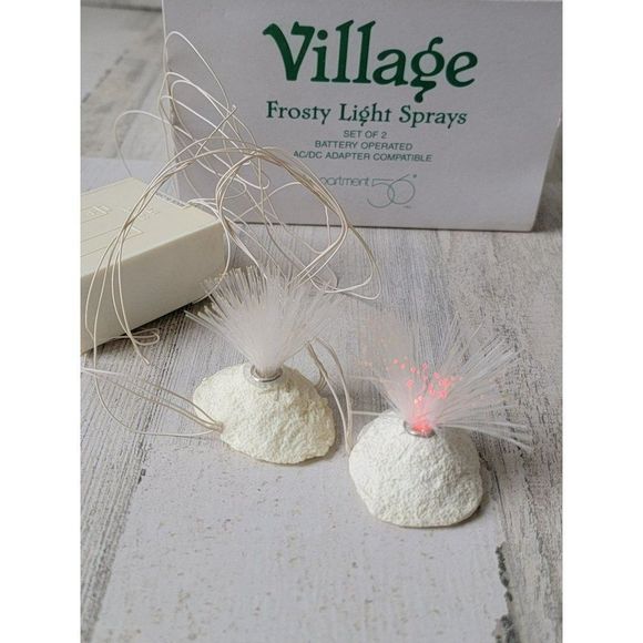 Dept 56 52682 Frosty light sprays snow village accessory Xmas - Picture 1 of 8